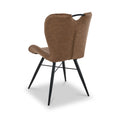 Peran Soft Faux Leather Camel Dining Chair from Roseland Furniture