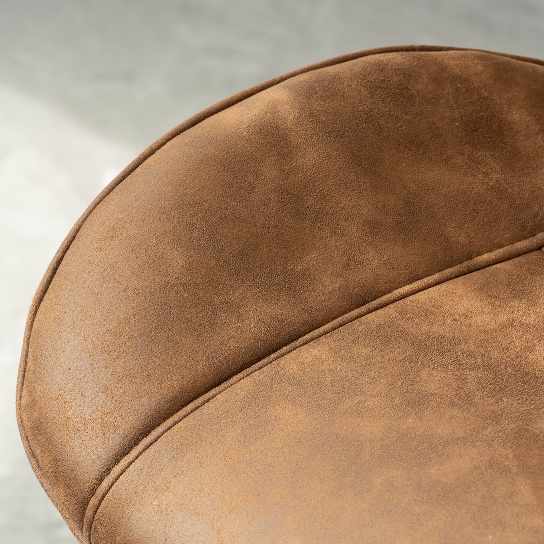 Peran Soft Faux Leather Camel Dining Chair from Roseland Furniture