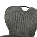 Peran Soft Faux Leather Grey Dining Chair from Roseland Furniture