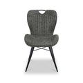 Peran Soft Faux Leather Grey Dining Chair from Roseland Furniture
