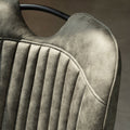 Peran Soft Faux Leather Grey Dining Chair from Roseland Furniture