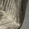 Peran Soft Faux Leather Grey Dining Chair from Roseland Furniture