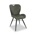 Peran Soft Faux Leather Green Dining Chair from Roseland Furniture