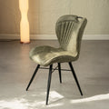 Peran Soft Faux Leather Green Dining Chair from Roseland Furniture