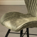 Peran Soft Faux Leather Green Dining Chair from Roseland Furniture