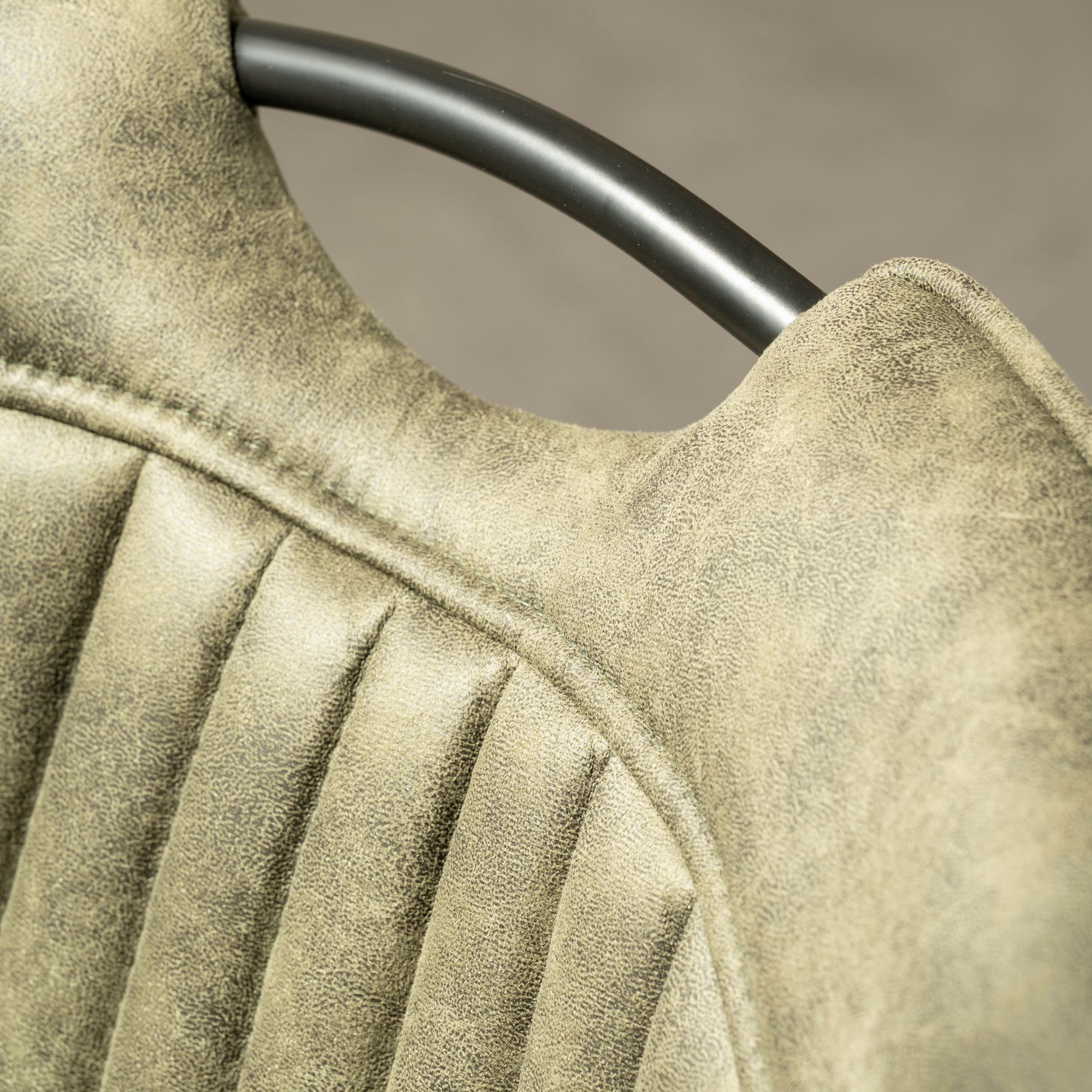 Peran Soft Faux Leather Green Dining Chair from Roseland Furniture