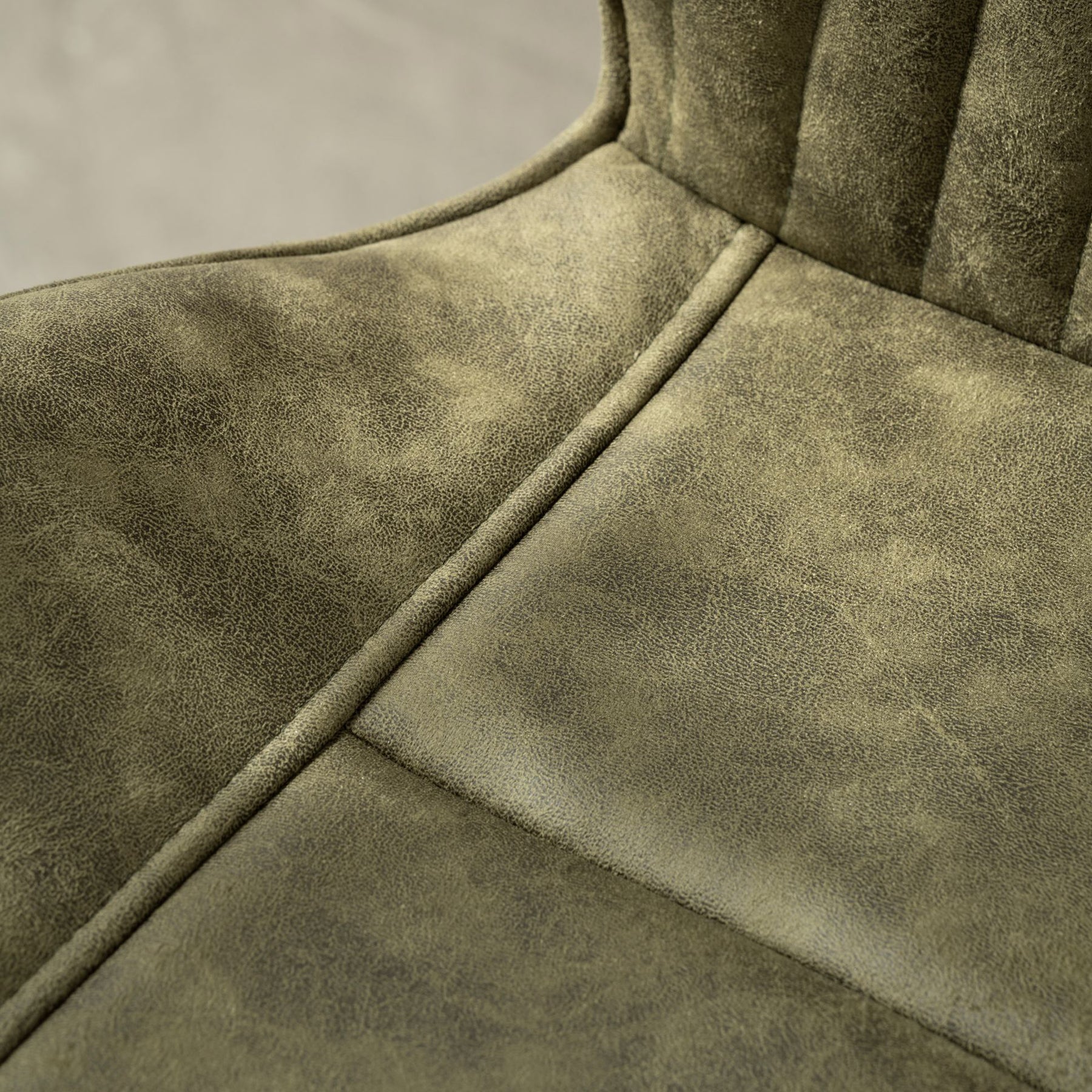 Peran Soft Faux Leather Green Dining Chair from Roseland Furniture