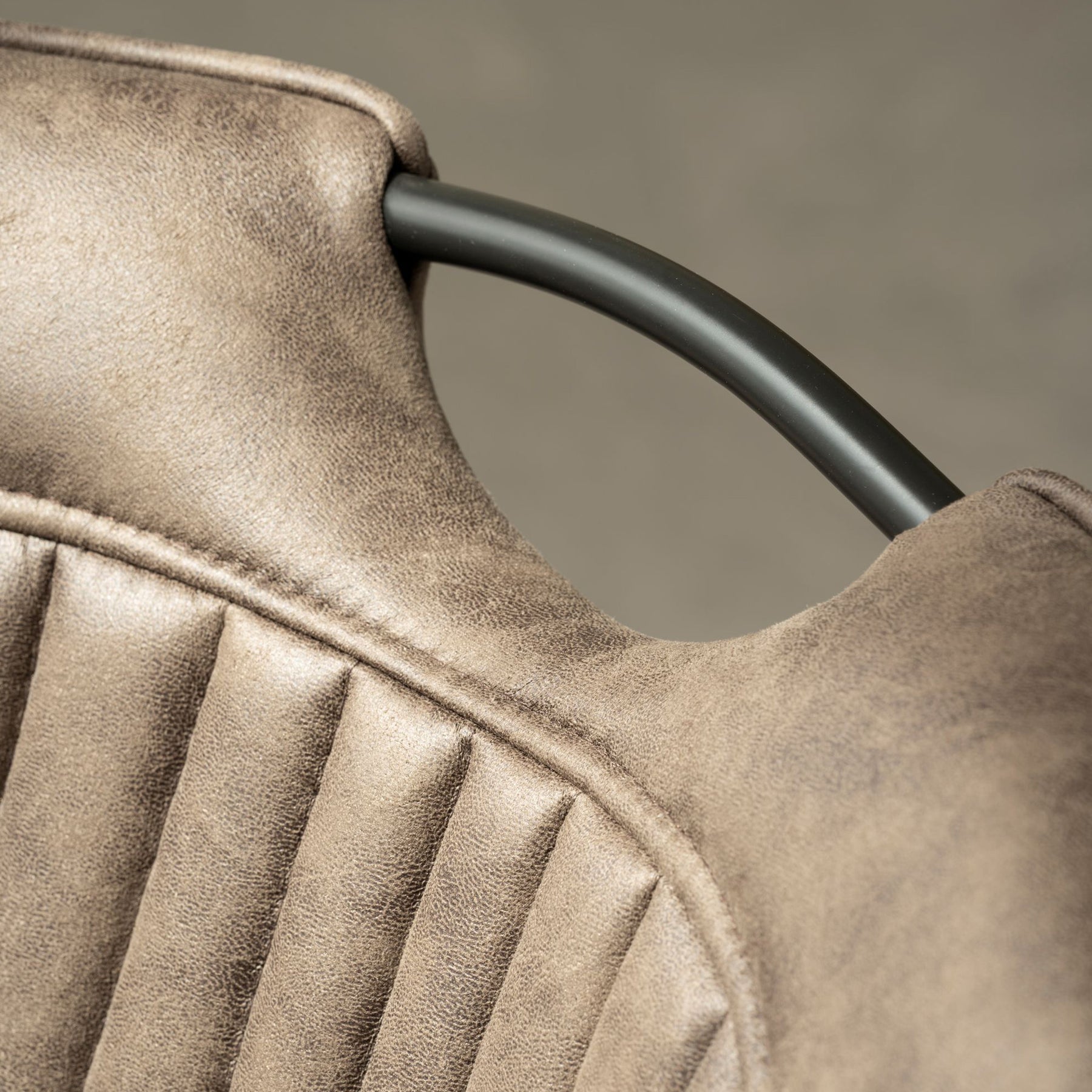 Peran Brown Soft Faux Leather Dining Chair from Roseland Furniture