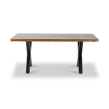 Benjin 180cm Mango Wood Dining Table for 6-8 from Roseland Furniture