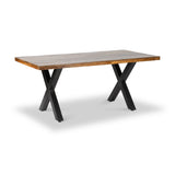 Benjin 220cm Mango Wood Dining Table from Roseland Furniture