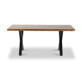 Benjin 220cm Mango Wood Dining Table for 8-10 from Roseland Furniture