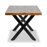 Benjin 220cm Mango Wood Dining Table from Roseland Furniture