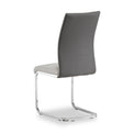 Joss Light Grey Back Faux Leather Dining Chair