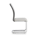 Joss Light Grey Back Faux Leather Dining Chair