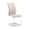 Joss Taupe Back Faux Leather Dining Chair