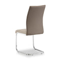 Joss Taupe Back Faux Leather Dining Chair