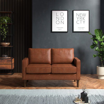Jefri Faux Leather 2 Seater Sofa