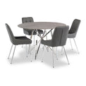 Carla Grey 1.2m Round Sintered Stone Dining Table