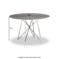 Carla Grey 1.2m Round Dining Table