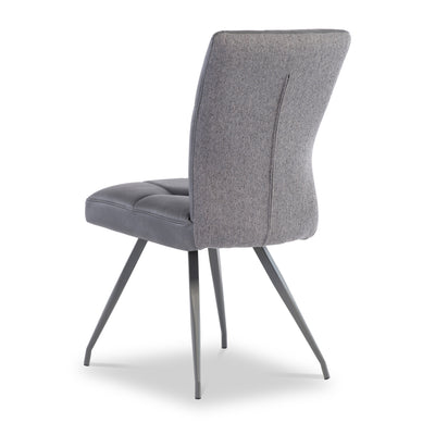 Kourt Grey Faux Leather Dining Chair