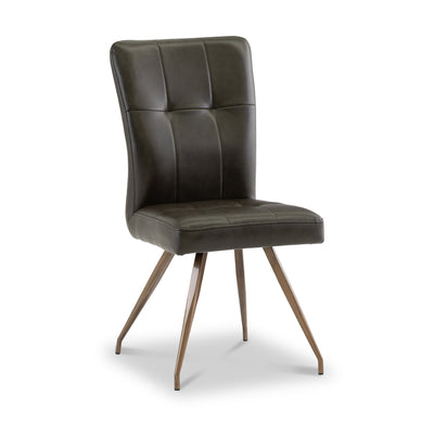 Johan Faux Leather Panelled Back Dining Chair