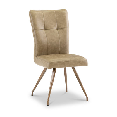 Johan Faux Leather Panelled Back Dining Chair