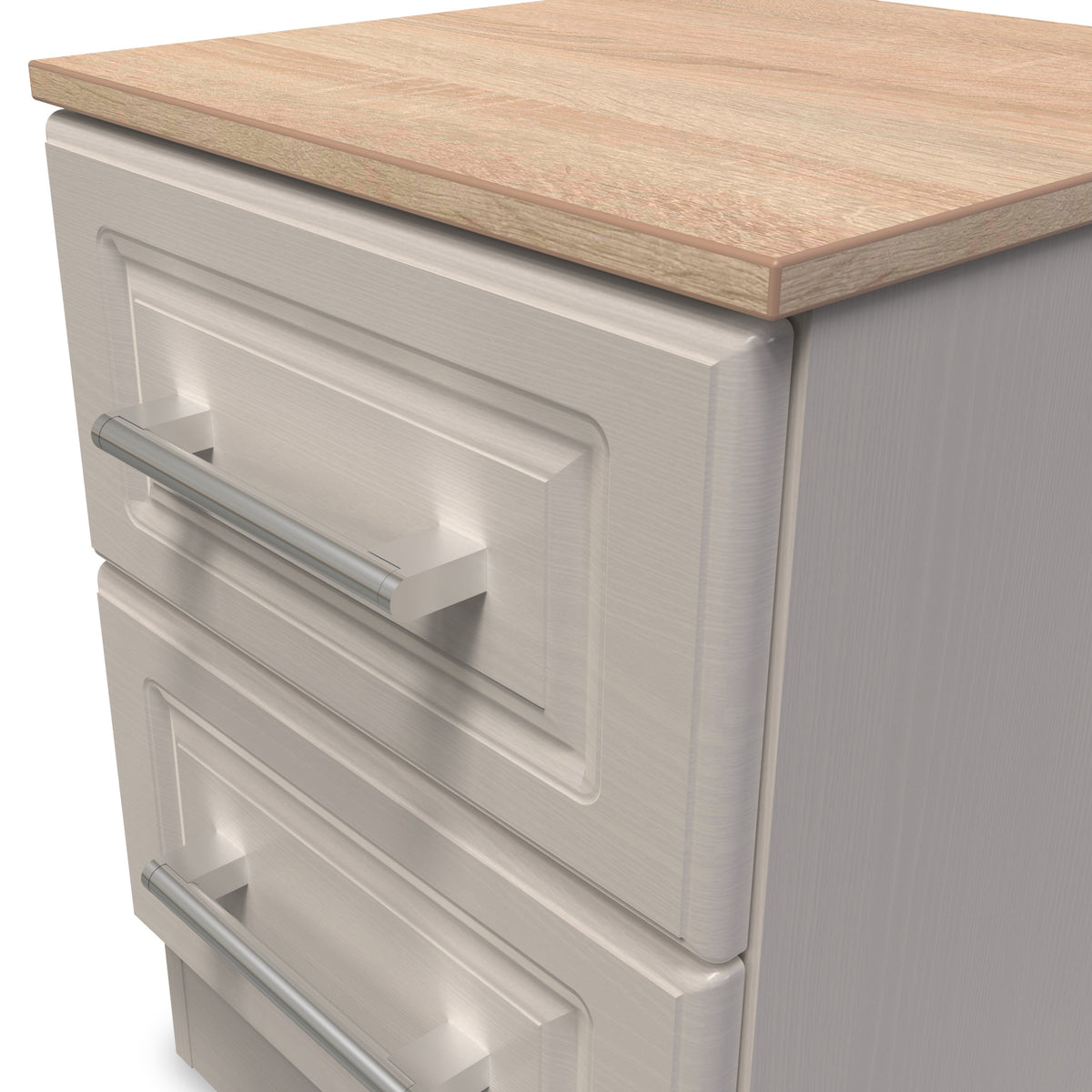 Talland Ash 2 Drawer Bedside Cabinet by Roseland Furniture