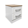 Talland White 2 Drawer Bedside from Roseland Furniture