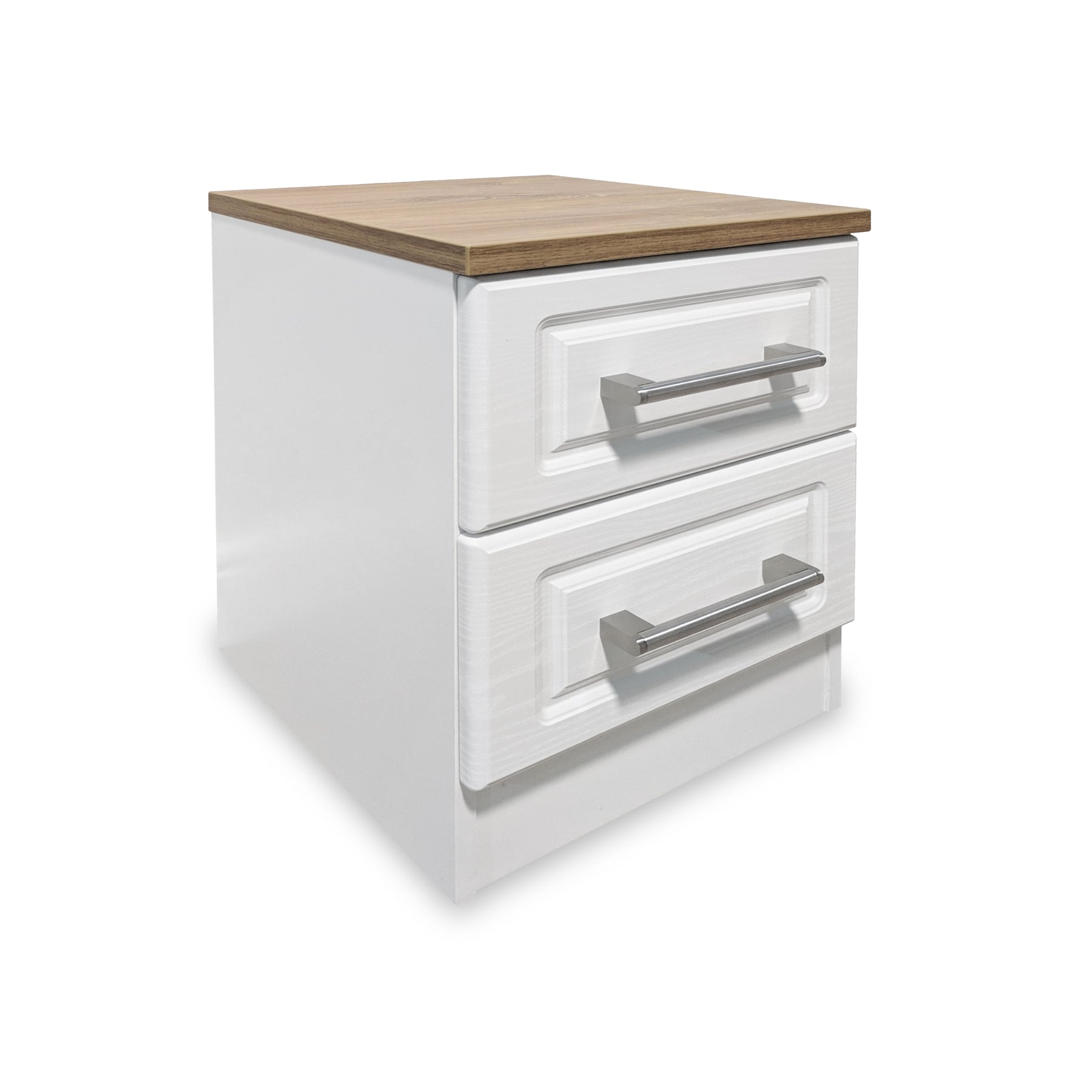 Talland White 2 Drawer Bedside from Roseland Furniture