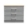 Talland Grey 3 Drawer Chest by Roseland Furniture
