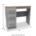 Talland Grey Dressing Table for Bedroom from Roseland Furniture