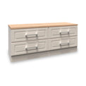 Talland Ash 4 Drawer Low Storage Unit by Roseland Furniture