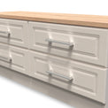 Talland Ash 4 Drawer Low Storage Unit by Roseland Furniture