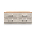 Talland Ash 4 Drawer Low Storage Unit by Roseland Furniture