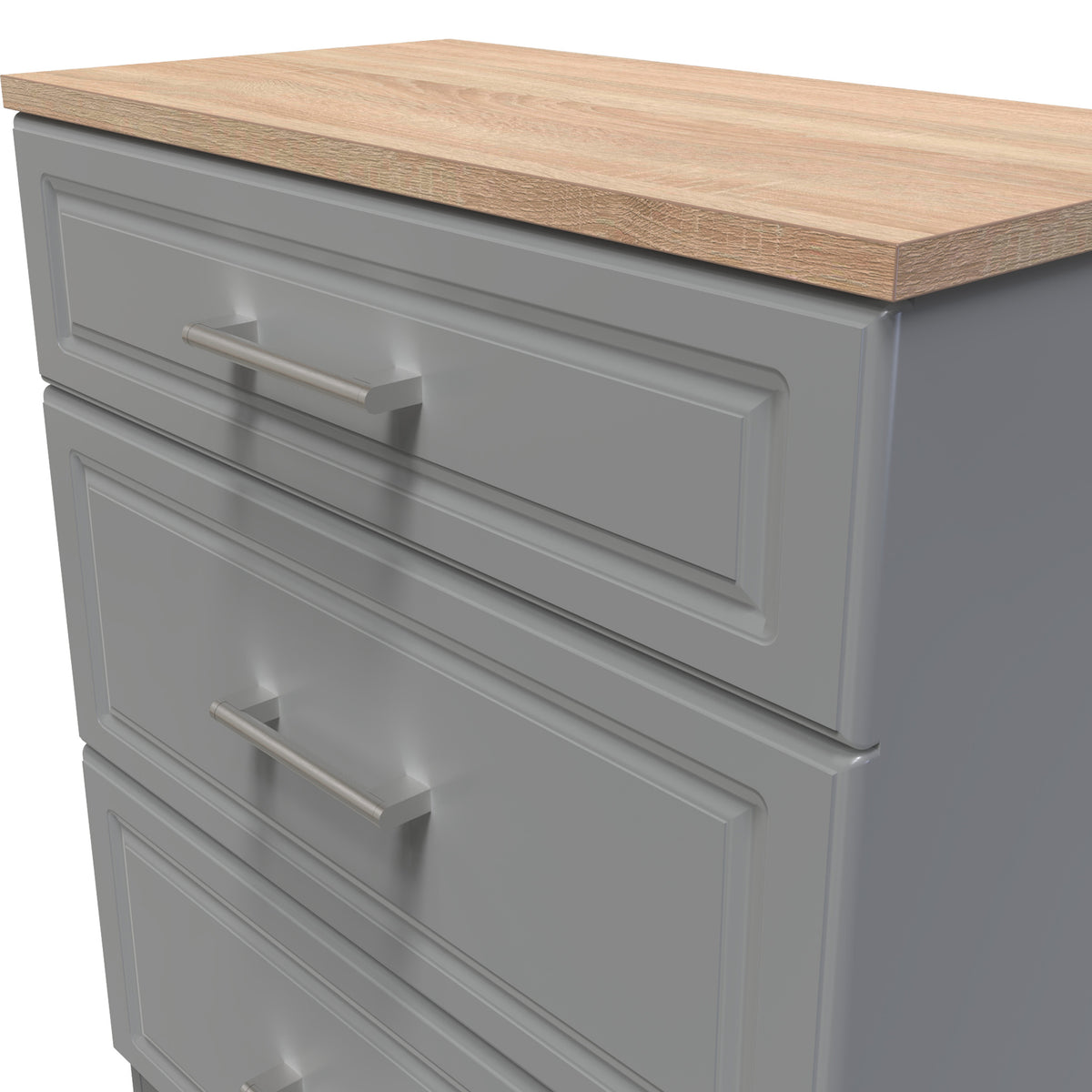 Talland Grey 3 Drawer Deep Chest by Roseland Furniture