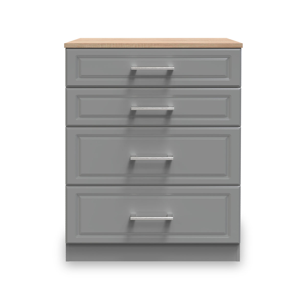 Talland Grey 4 Drawer Deep Chest by Roseland Furniture
