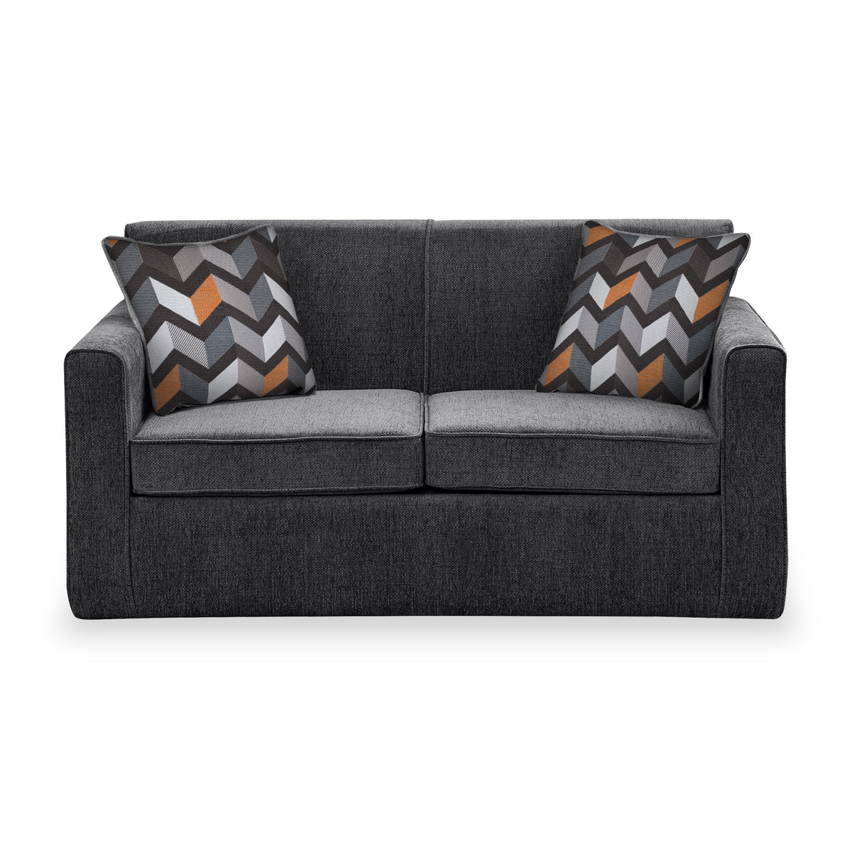 Bawtry Charcoal Faux Linen 2 Seater Sofabed with Charcoal Scatter Cushions from Roseland Furniture