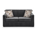 Bawtry Charcoal Faux Linen 2 Seater Sofabed with Oatmeal Scatter Cushions from Roseland Furniture