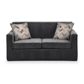 Bawtry Charcoal Faux Linen 2 Seater Sofabed with Oatmeal Scatter Cushions from Roseland Furniture