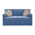 Bawtry Denim Faux Linen 2 Seater Sofabed with Oatmeal Scatter Cushions from Roseland Furniture