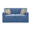 Bawtry Denim Faux Linen 2 Seater Sofabed with Beige Scatter Cushions from Roseland Furniture
