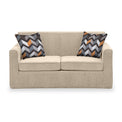 Bawtry Oatmeal Faux Linen 2 Seater Sofabed with Charcoal Scatter Cushions from Roseland Furniture