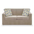 Welton Fawn Soft Weave 2 Seater Sofa Bed with Refus Beige Cushions