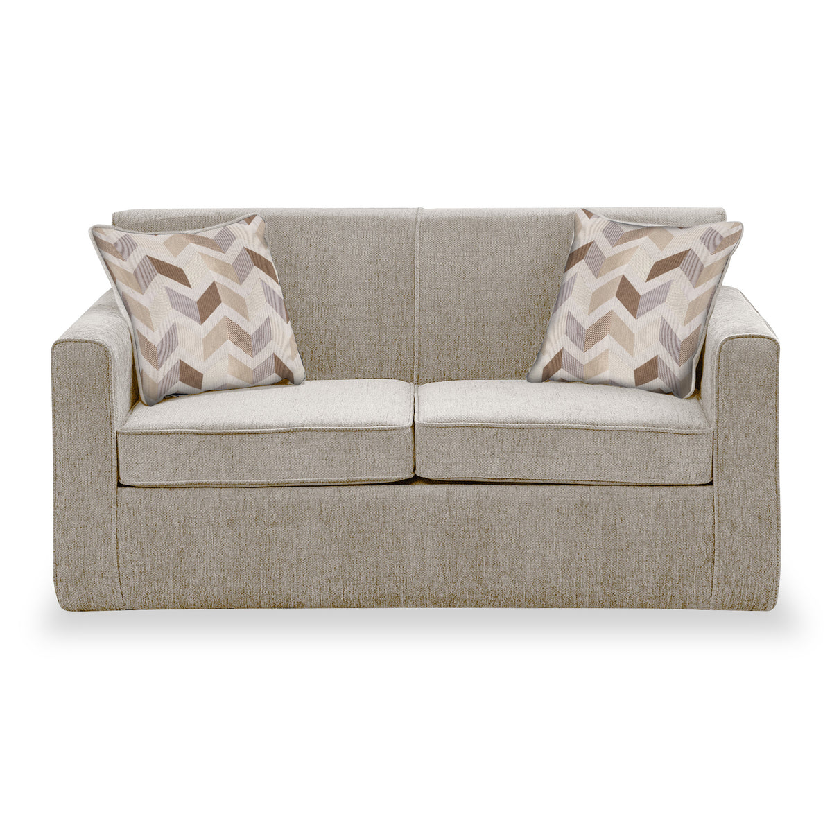 Welton Oatmeal Soft Weave 2 Seater Sofa Bed with Morelisa Oatmeal 