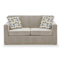 Welton Oatmeal Soft Weave 2 Seater Sofa Bed with Refus Beige 