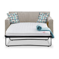Welton Oatmeal Soft Weave 2 Seater Sofa Bed with Refus Duck Egg