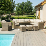 Maze Winchester Deluxe Outdoor Corner Dining Set with Rising Table & Chairs