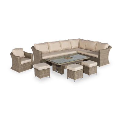 Maze Winchester Deluxe Corner Dining Set with Rising Table