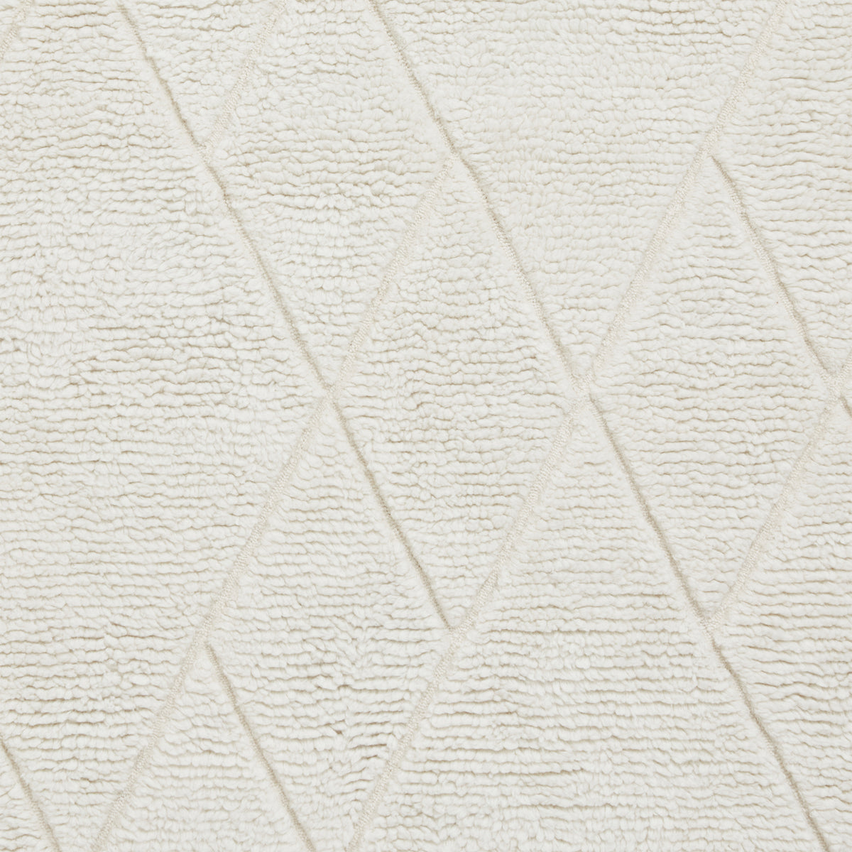 Wilburn Diamond Wool Rug Natural from Roseland Furniture