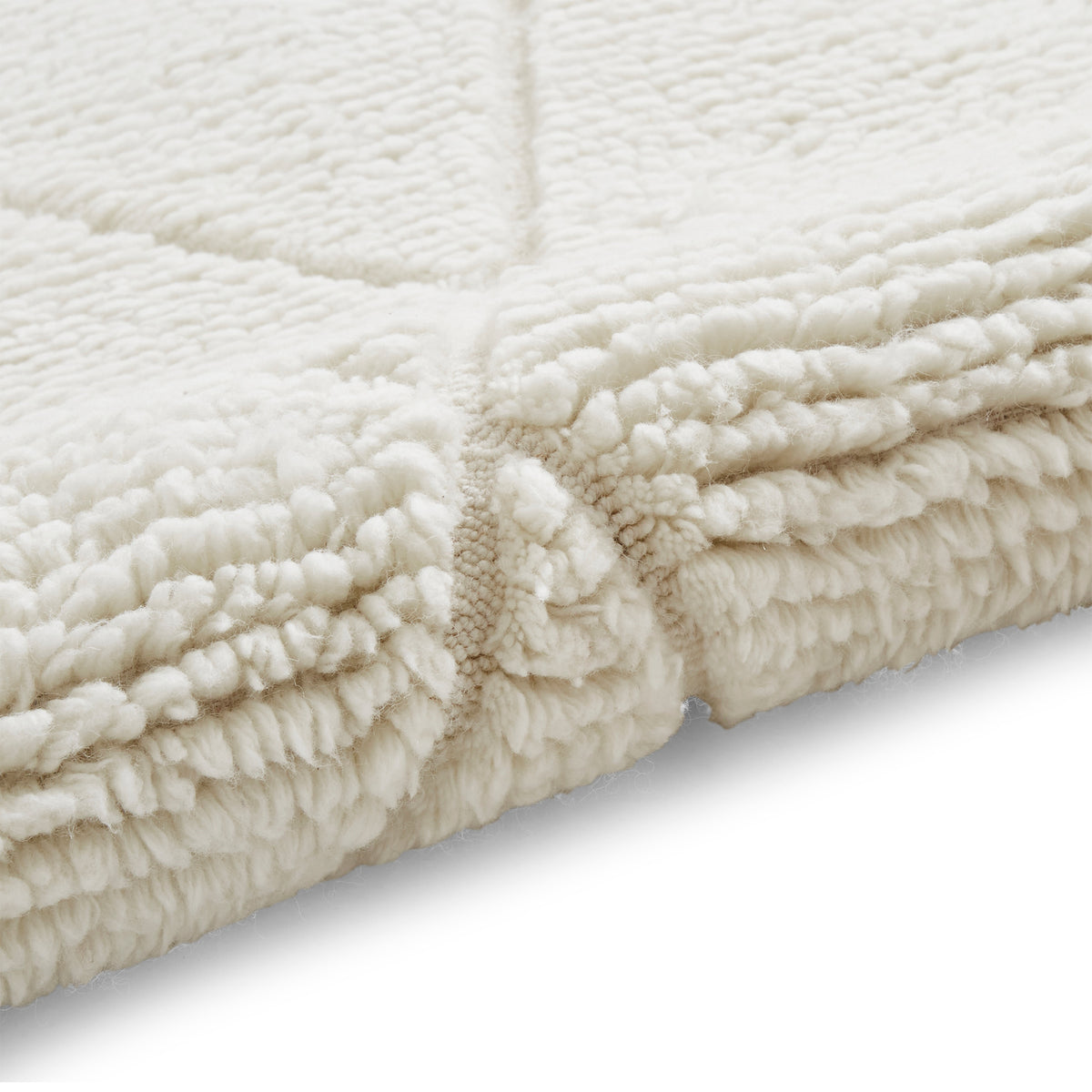 Wilburn Diamond Wool Rug Natural from Roseland Furniture